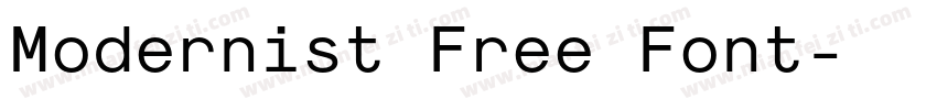 Modernist Free Font字体转换